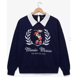 Disney Minnie Mouse Collared Crewneck XL